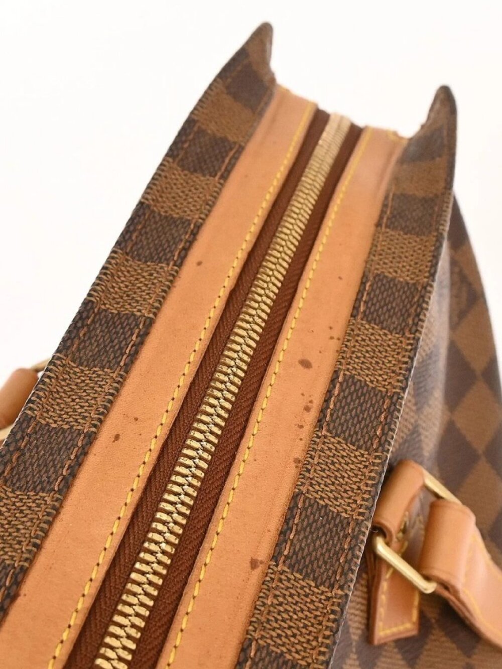 LOUIS VUITTON DAMIER COLOMBINE SHOULDER TOTE BAG - Picture 8 of 13